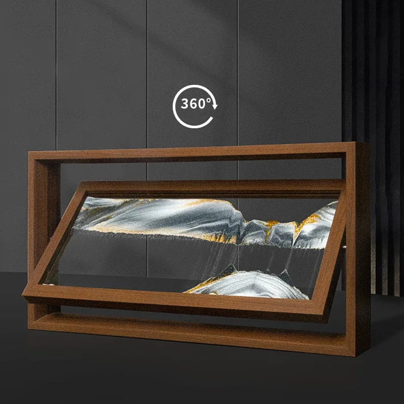 3D obrotowy krajobraz piaskowy – Engraved Wood Frame recenzja i cena