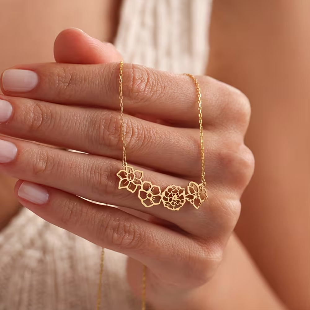 Naszyjnik z kwiatami urodzinow – Birth Flower Necklace recenzja i cena