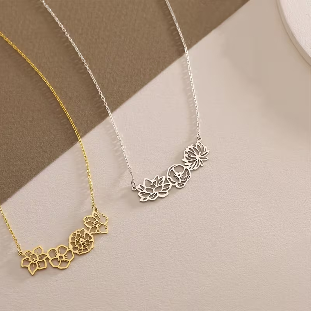Naszyjnik z kwiatami urodzinow – Birth Flower Necklace recenzja i cena