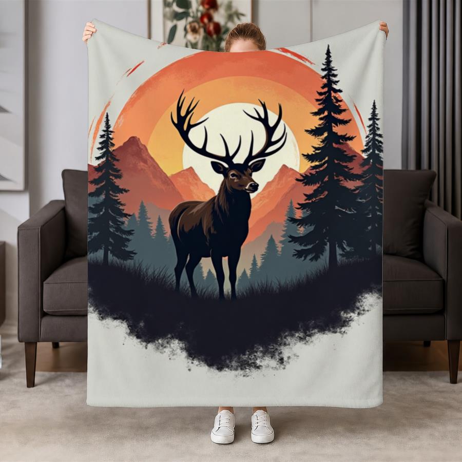 Koc flanelowy w stylu vintage  – Family Tree Print recenzja i cena
