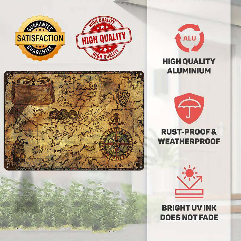 Vintage Mapa Świata Drukowana  – Custom Map Poster recenzja i cena