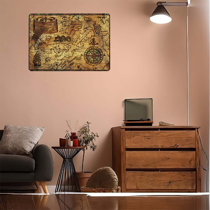 Vintage Mapa Świata Drukowana  – Custom Map Poster recenzja i cena